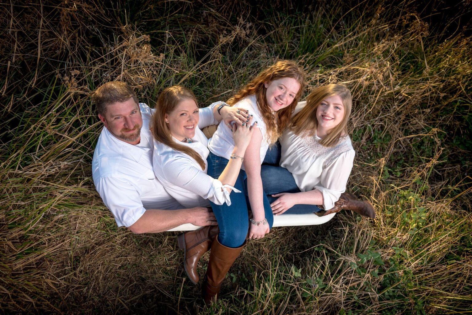 The Obsta family — owners of Mr. Potty Plumbing